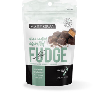 Mary Gray Choc Coated Assorted Fudge Share Bag 200gm